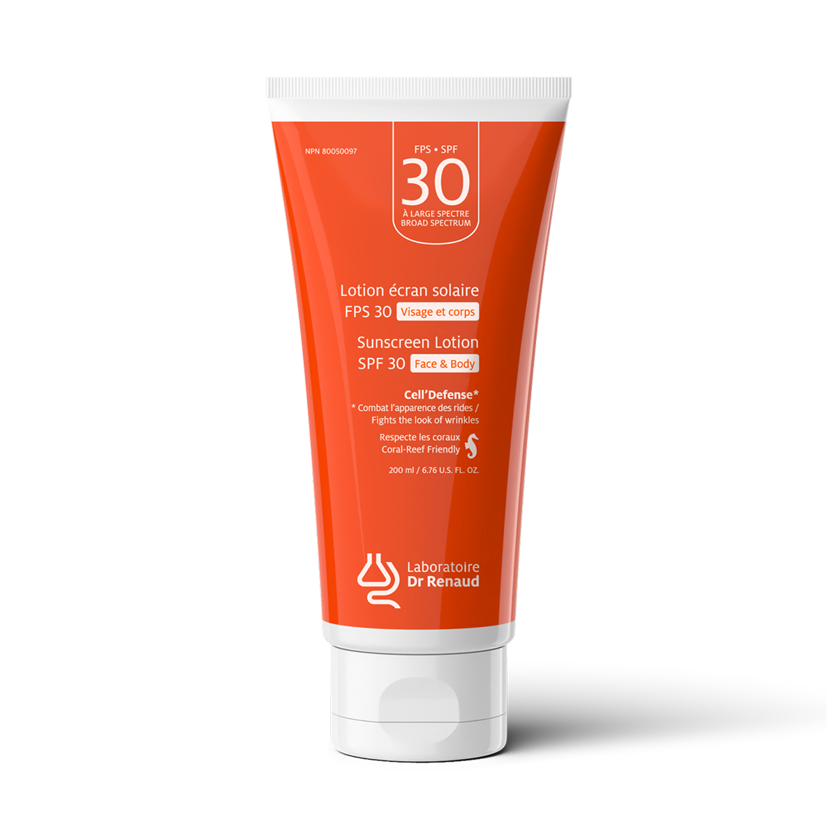 Cell'defense Lotion Solaire Minérale Visage et Corps à Protection Large Spectre FPS 30