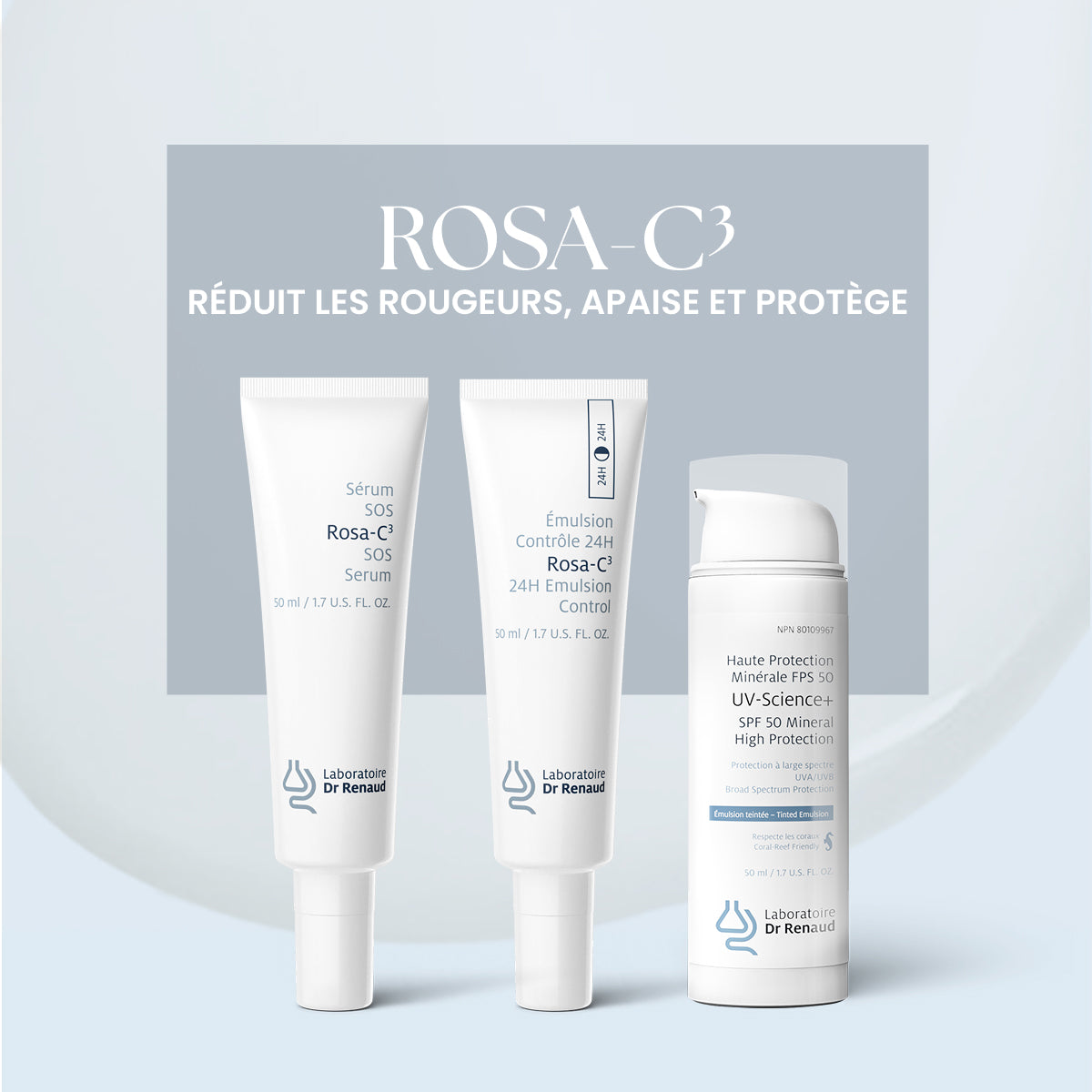 Rosa-C³ Limited Edition Set: Soothing Skincare for Sensitive Skin